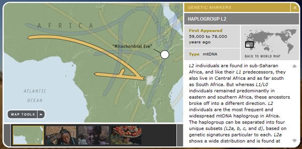 Map of African migration.