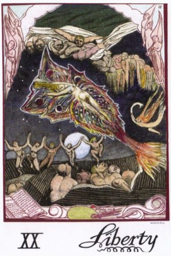 William Blake tarot card.
