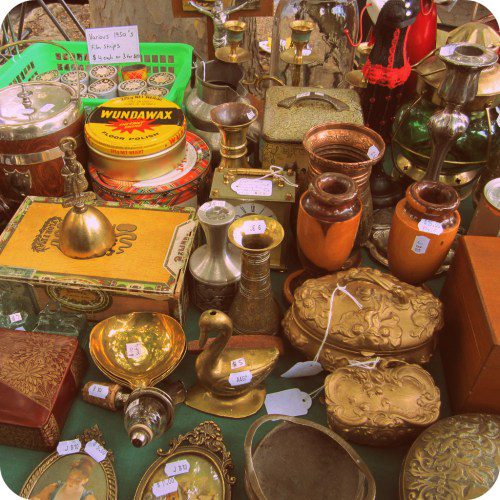 Stalls at the Salamanca Market.