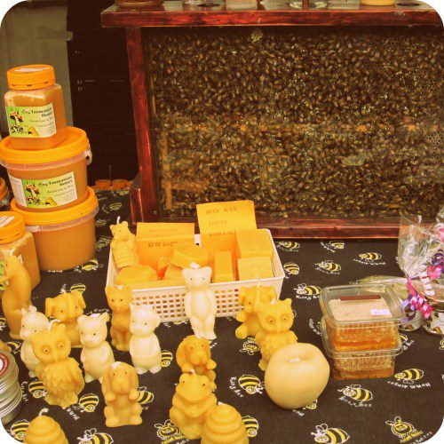 Stalls at the Salamanca Market.