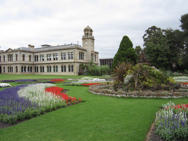 The exterior of Warribee Mansion.