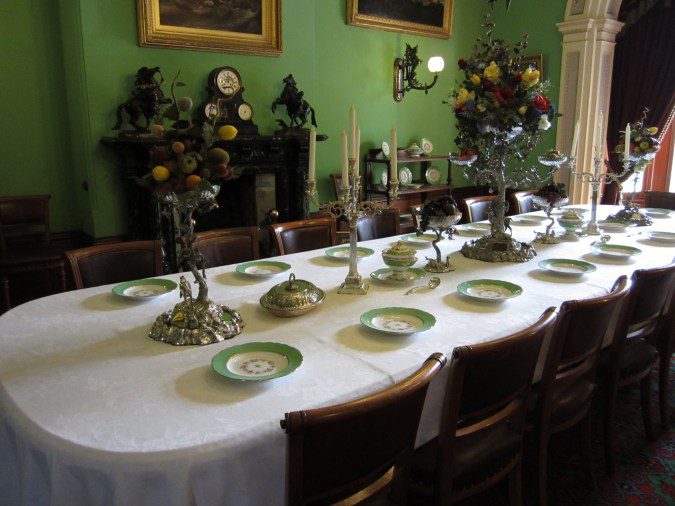 The dining room of Werribee Mansion.