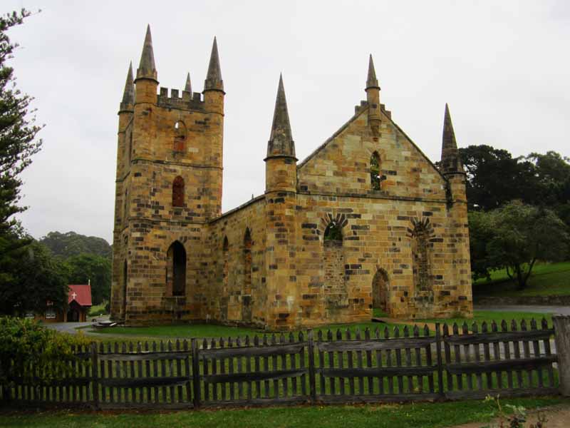 The chapel in Port Arthur.