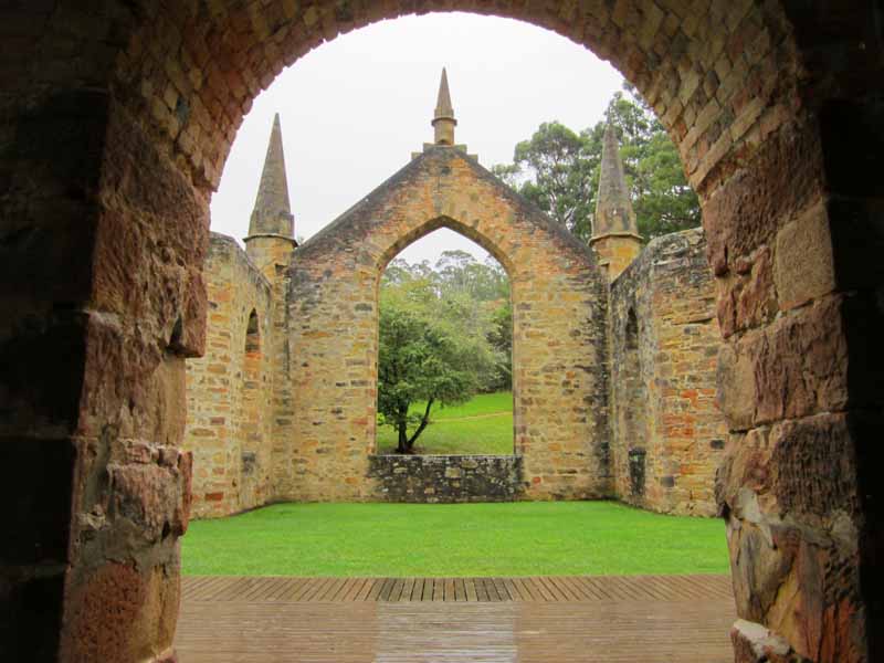 The chapel in Port Arthur.