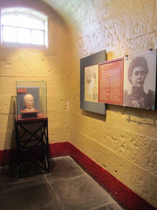 Inside the Old Melbourne Gaol.
