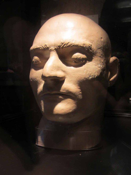 The death mask of the outlaw Ned Kelly.