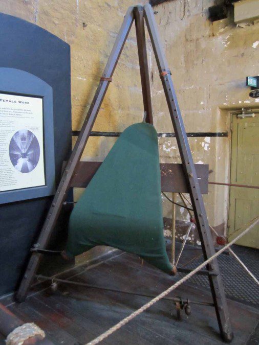 The triangle where prisoners were flogged.