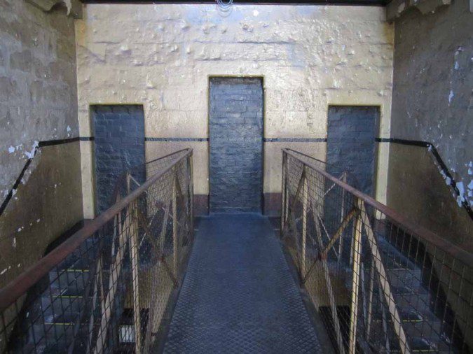 Inside the Old Melbourne Gaol.
