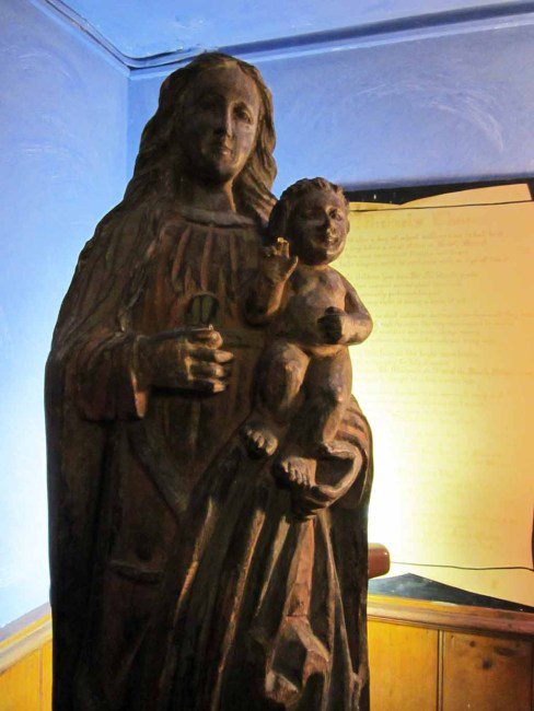 Statue of the Virgin Mary.