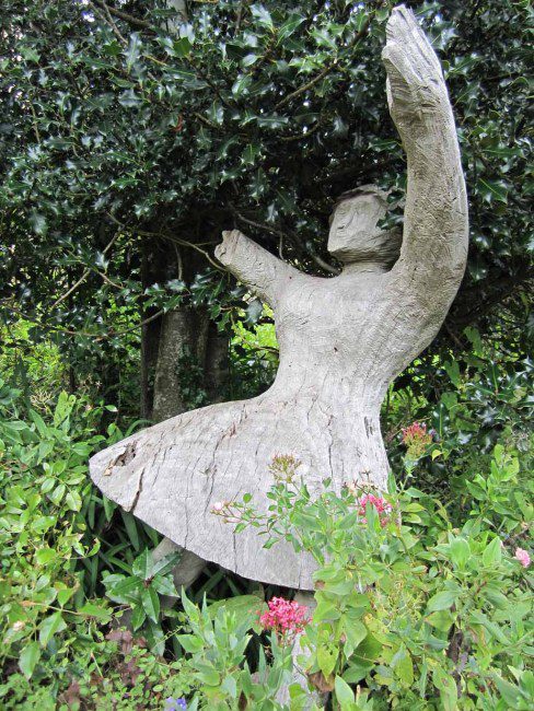 A garden statue.