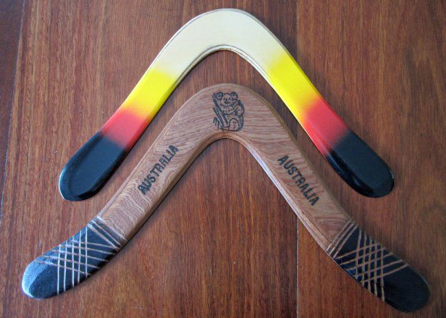 Boomerangs.