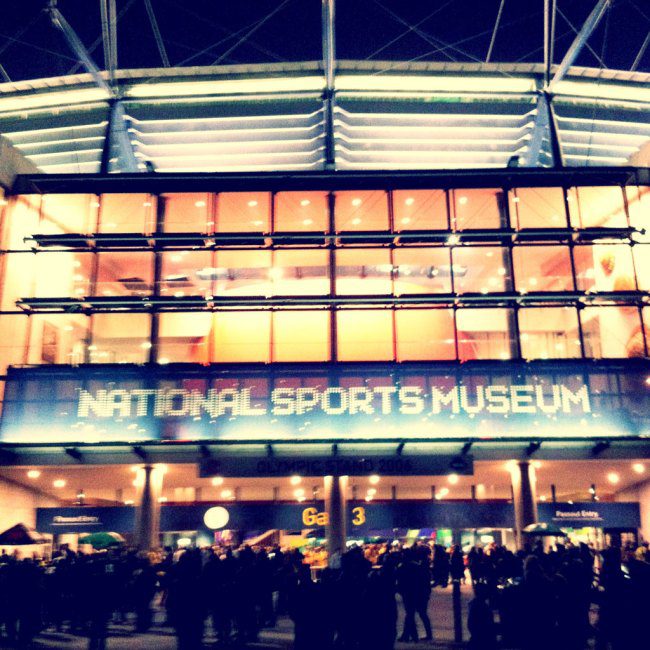 Outside the MCG.