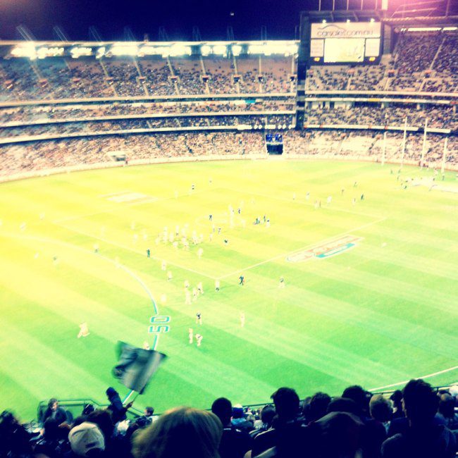 AFL footy game.