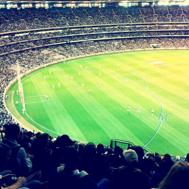 Footy game.
