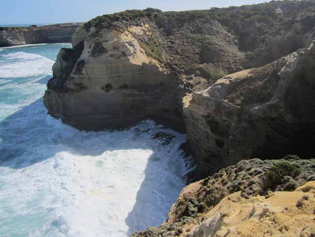 Rugged coastline.