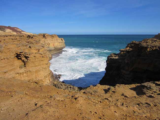 Limestone coastline.