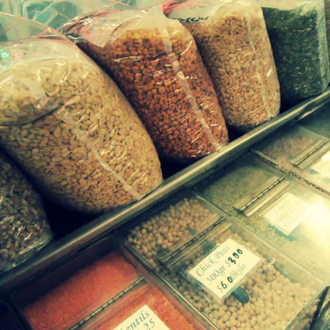 Food at the Queen Victoria Market.