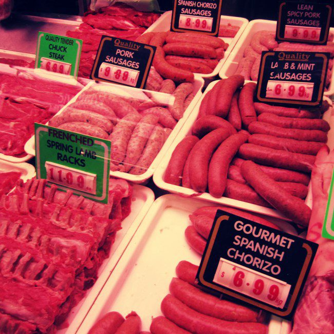 Food at the Queen Victoria Market.