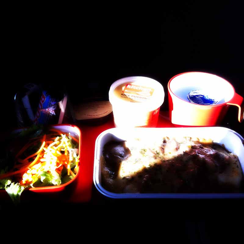 Qantas food.