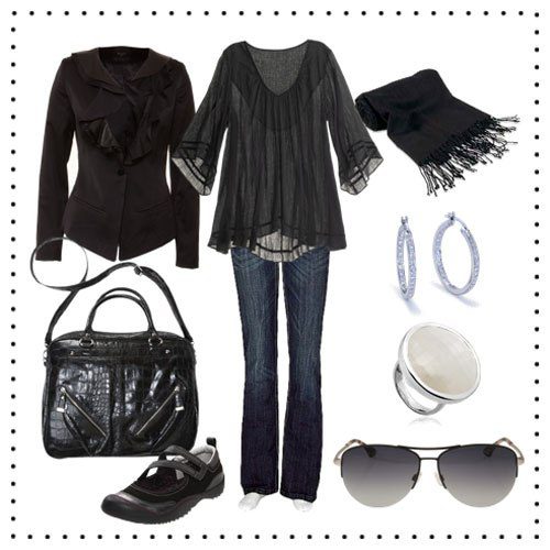 Pieces of clothing. What to wear on a long flight.
