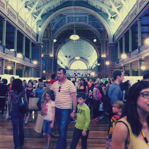 The crowd at the Big Design Market.