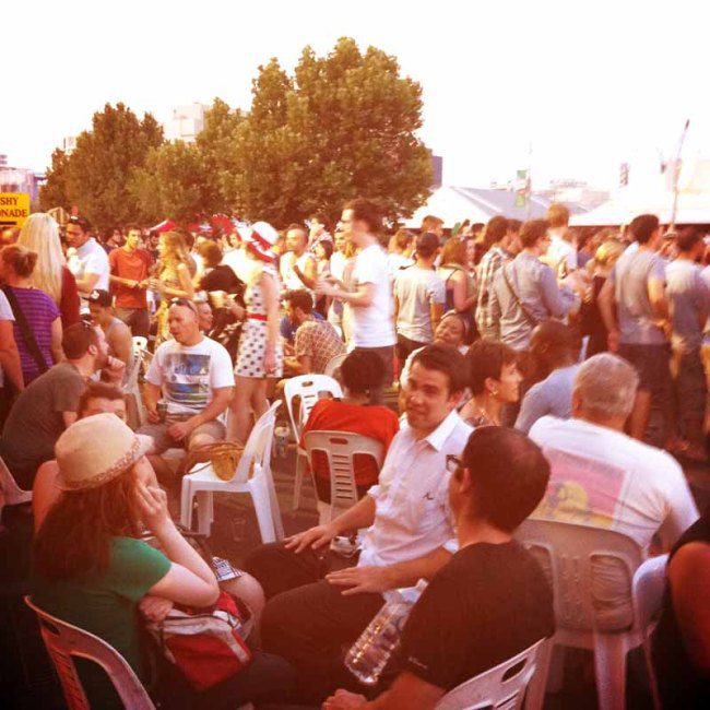 Crowds at Suzuki Night Market.