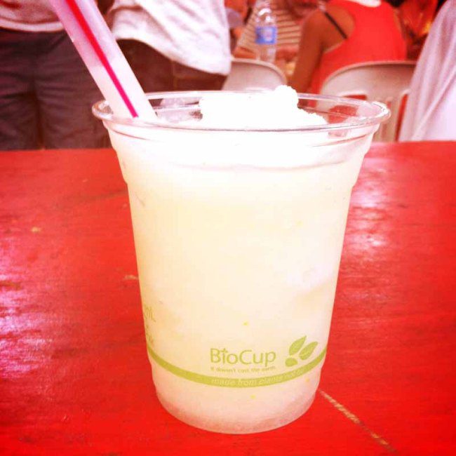 A cup of lemonade.