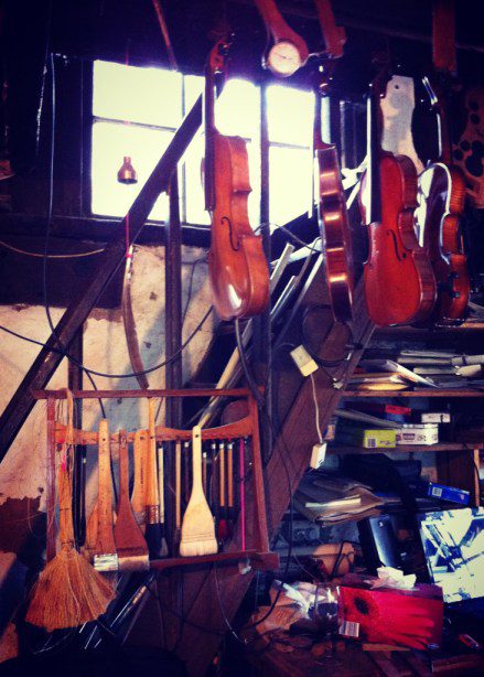 Violins.