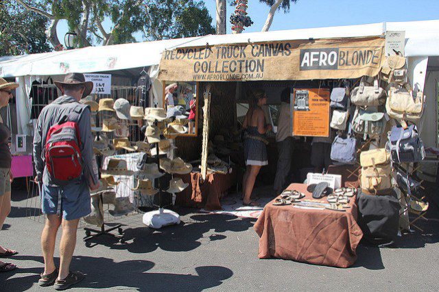 AfroBlonde stall at Bikefest.