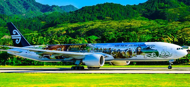 Air New Zealand airplane.