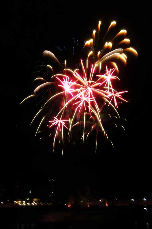 Docklands fireworks.