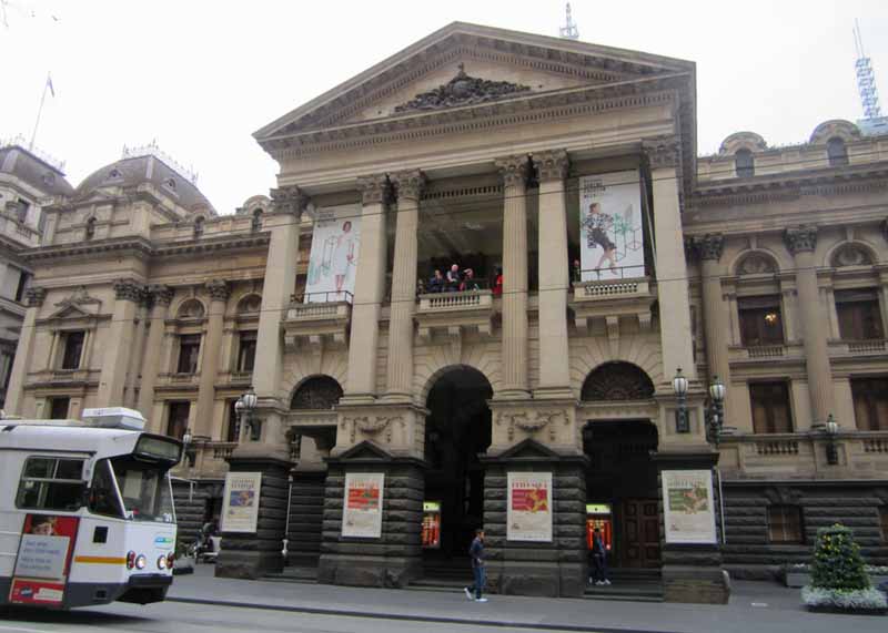 Melbourne Town Hall exterior.