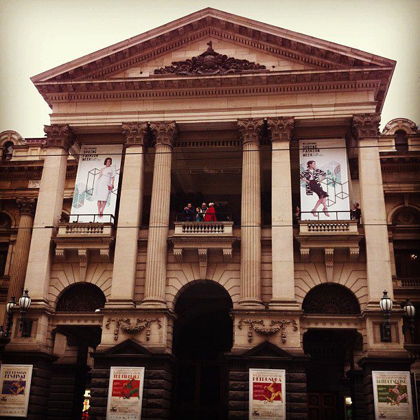 Melbourne Town Hall exterior.