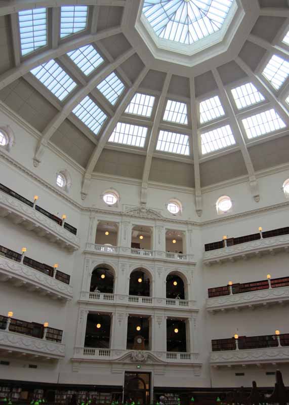The LaTrobe Reading Room in the State Library of Victoria.