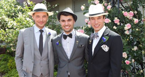 Gents at Derby Day.