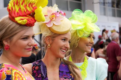 Fashion on Melbourne Cup Day.