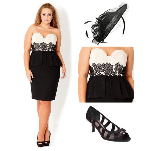 Black and white outfit for the Melbourne Cup.