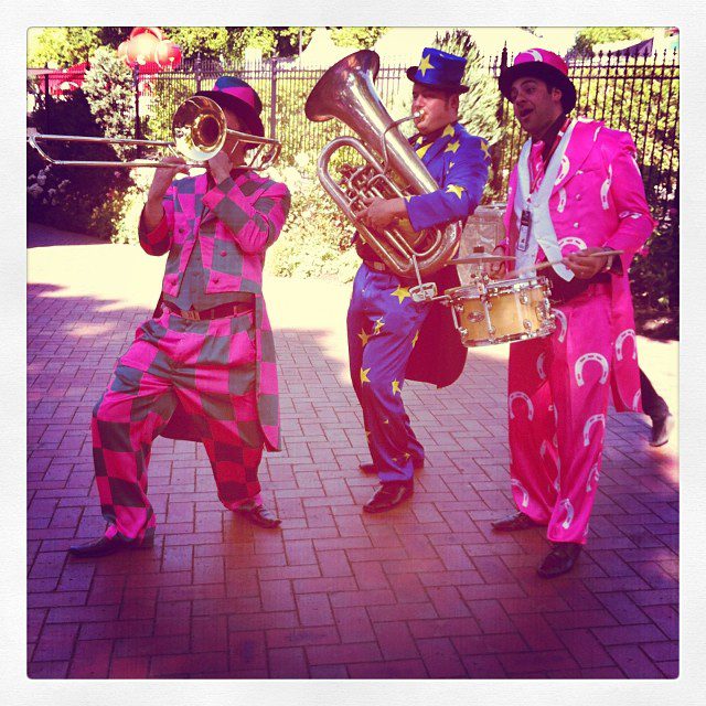 Entertainers at Flemington.