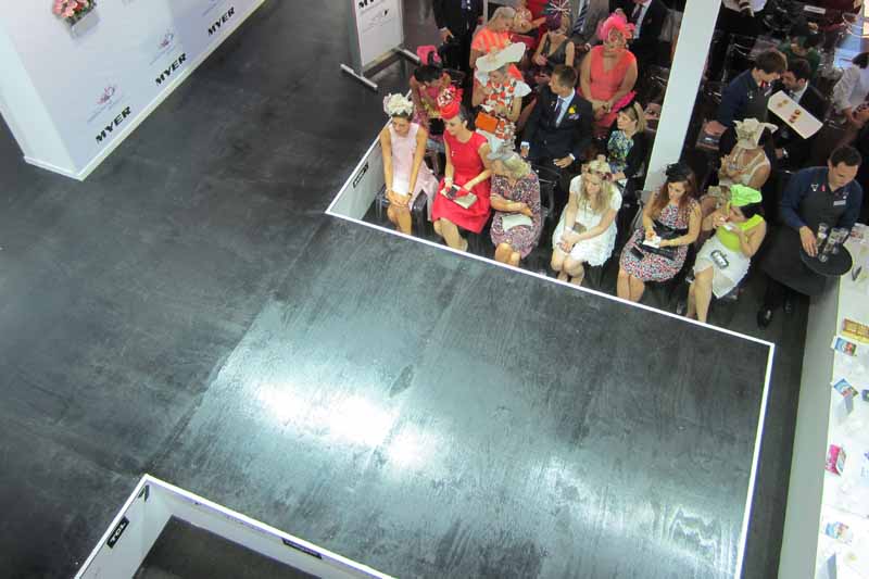 Myer Fashions on the Field competition stage.