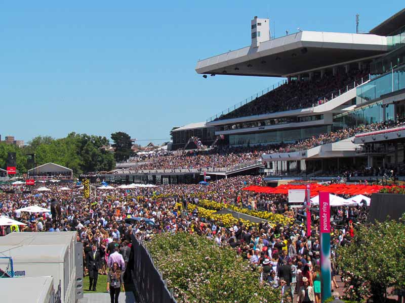 Melbourne Cup general admission area.