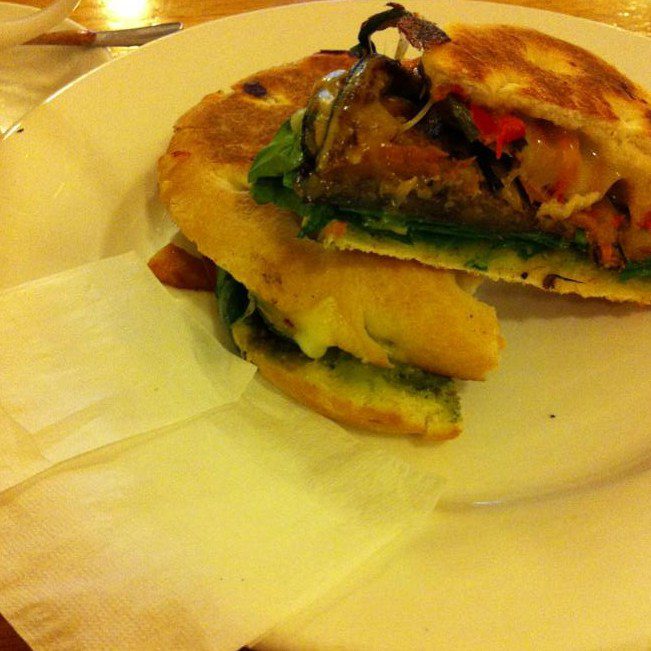 A sandwich. Eating out in Melbourne.