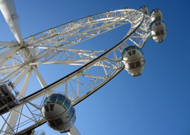 The Melbourne Star Ferris wheel.