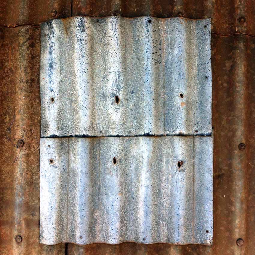 Metal plate.