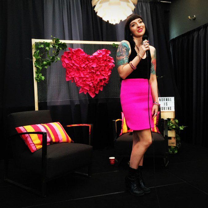 Gala Darling on stage.