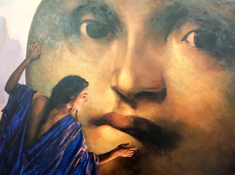 Painting from the Windows to the Sacred exhibition.