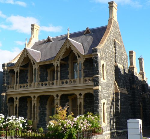 Rustic Gothic house.