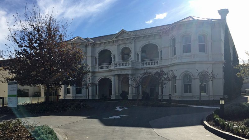 The exterior of the former Presbyterian Babies' Home.