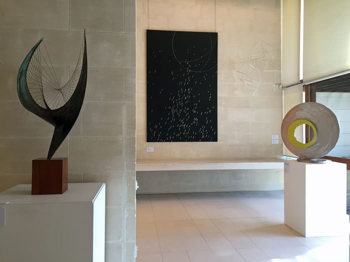 Modern sculpture at the Heide Museum of Modern Art.