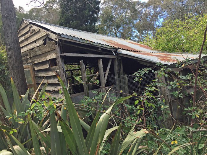 An old milk shed.