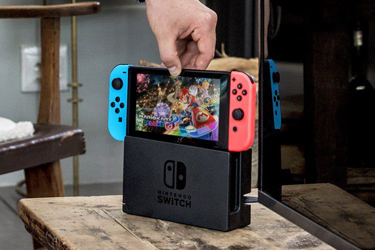 Nintendo Switch on its console.